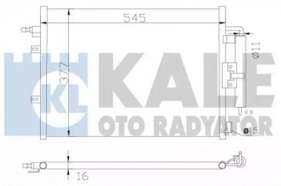 KALE OTO RADYATOR 342585 -  Конденсатор, кондиционер